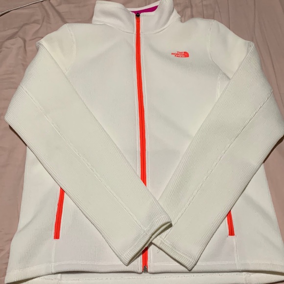 COPY - White North Face zip up - Picture 1 of 6